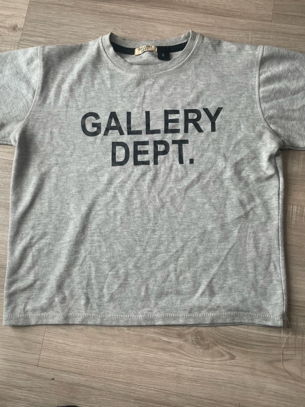 Gallery Dept Light Gray Crewneck with Black Trim